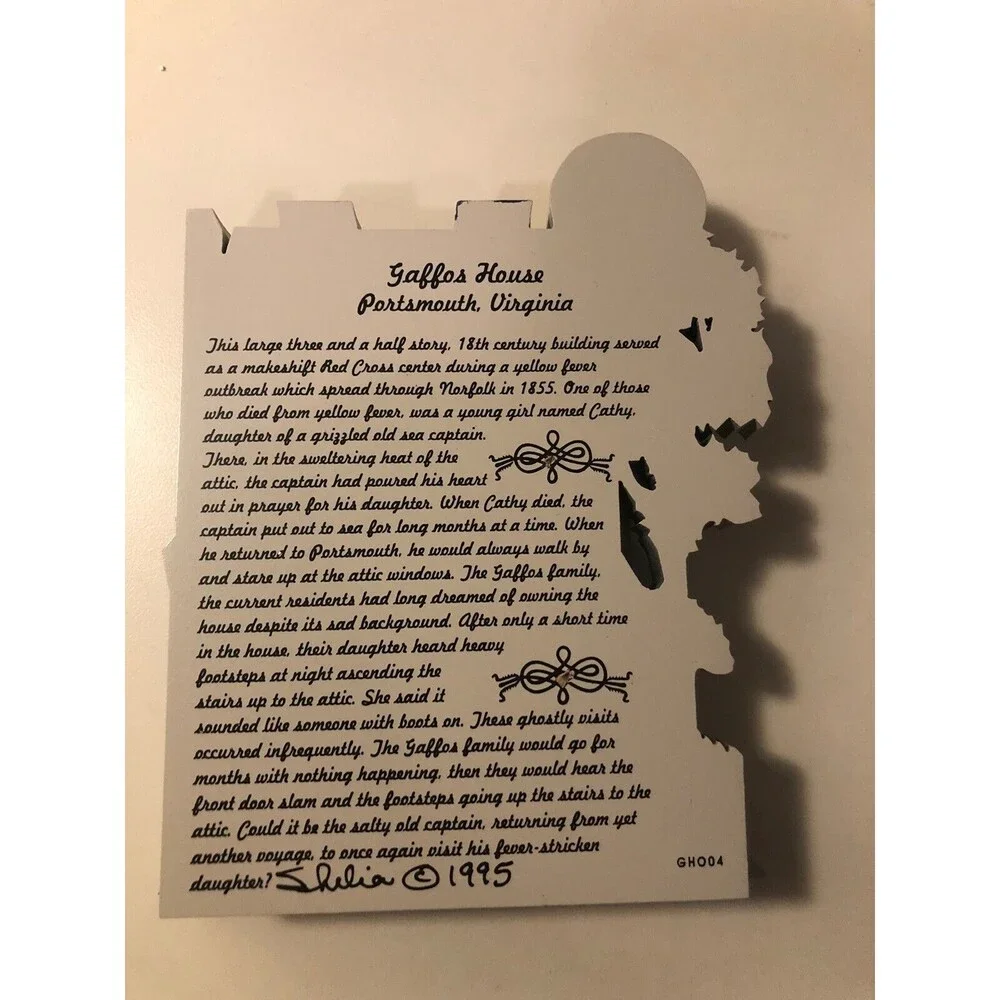 Sheila's Collectables Gaffos House Portsmouth, Virginia Shelf Piece Vintage